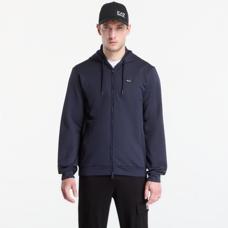 EA7 Emporio Armani Train Lux M Hoodie Fz Pl St Armani Blue