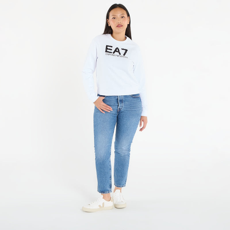 EA7 Emporio Armani Train Logo Series Wmns T-Top Cn C White Alyssum