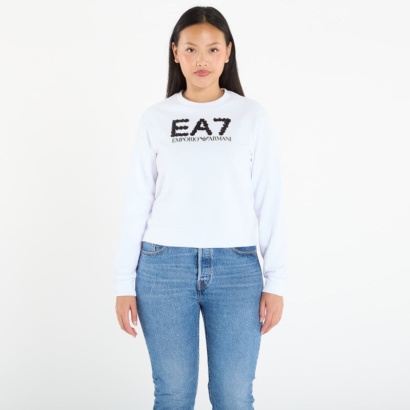 EA7 Emporio Armani Train Logo Series Wmns T-Top Cn C White Alyssum