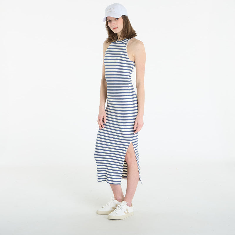 Sukienka EA7 Emporio Armani Train Costa Dress Fancy Stripe Blue