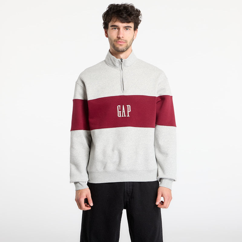 GAP Oversized Vintagesoft Sweatshirt Grey/ Red
