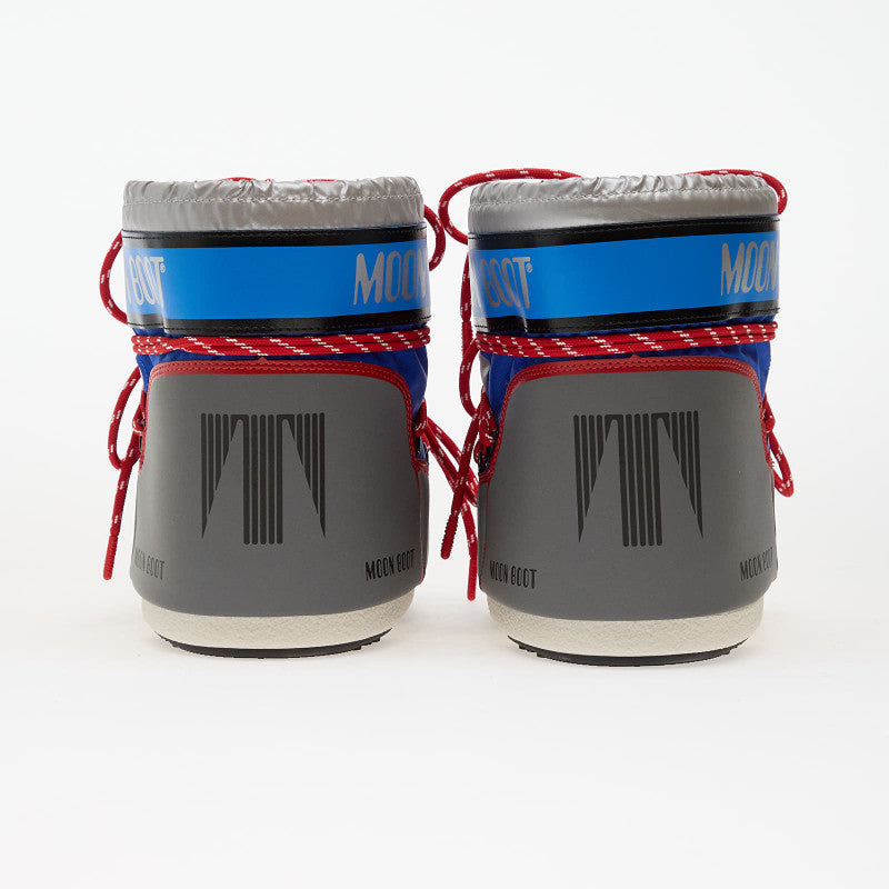 Moon Boot Icon Low Space Racing Silver/ Blue/ Red
