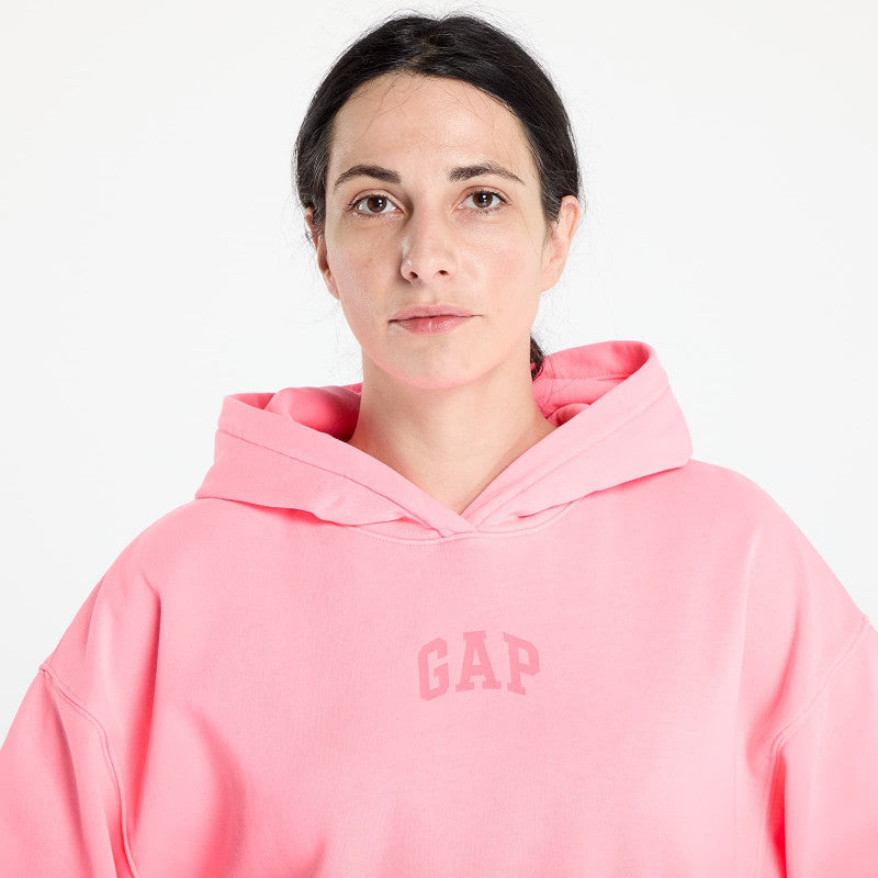 GAP Pg Logo Cropped Po Hoodie Sassy Pink
