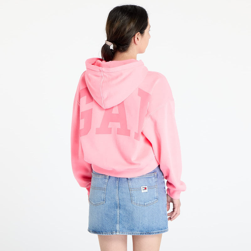 GAP Pg Logo Cropped Po Hoodie Sassy Pink