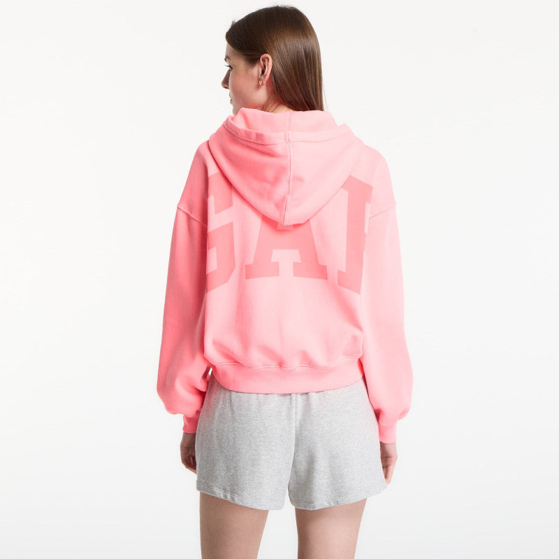 GAP Pg Cropped Po Hood Pink