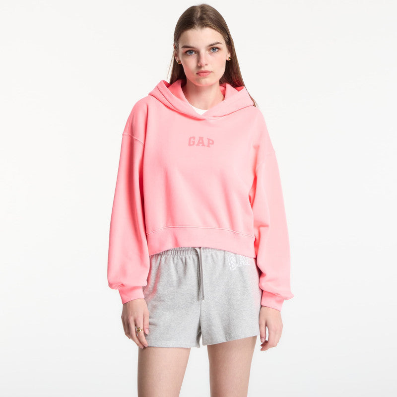 GAP Pg Cropped Po Hood Pink