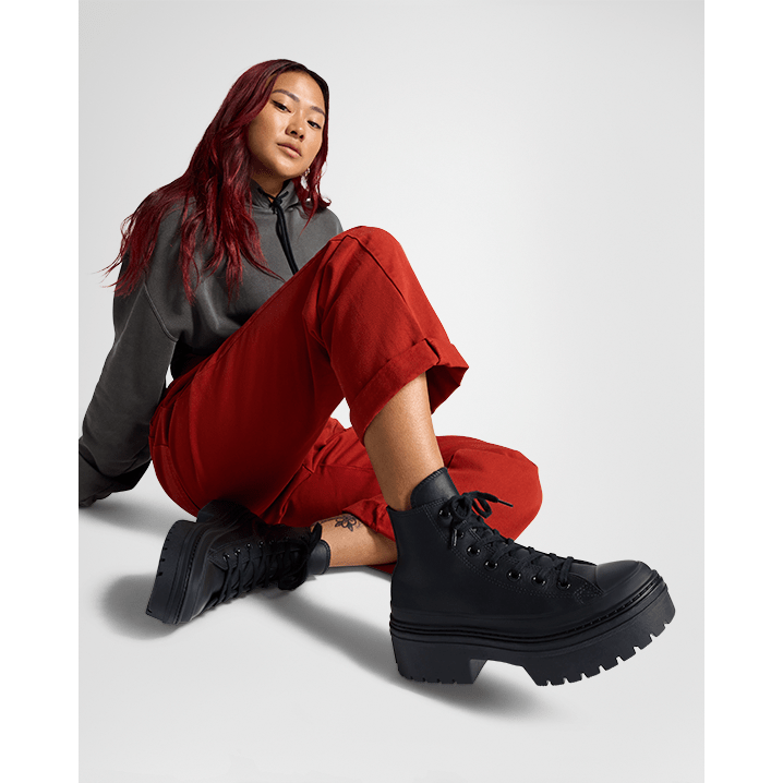 Converse Chuck Taylor All Star Lugged Heel Leather Platform