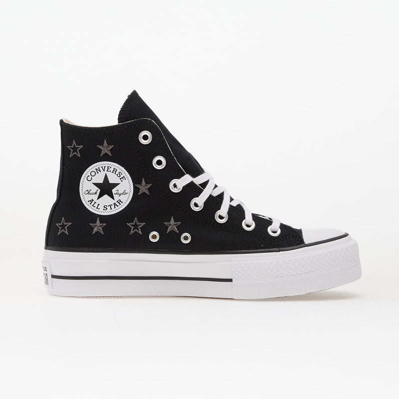 Converse Chuck Taylor All Star Lift Platform Celestial Hi Black/ Natural Ivory/ White