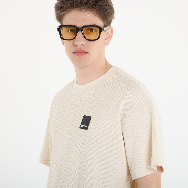 Karl Lagerfeld Jeans Reg Ss Waffle Tee Whitecap Grey