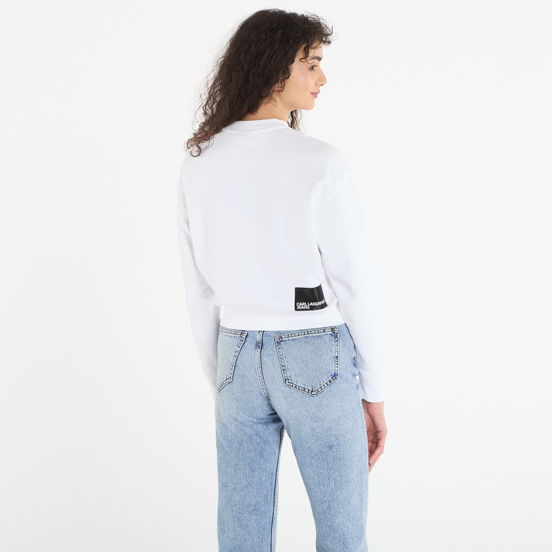 Karl Lagerfeld Jeans Reg Essential Logo Sweat White