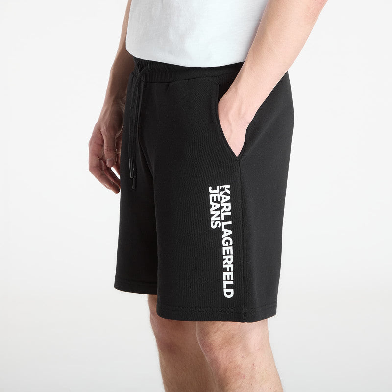 Karl Lagerfeld Jeans Text Logo Sweatshort Black