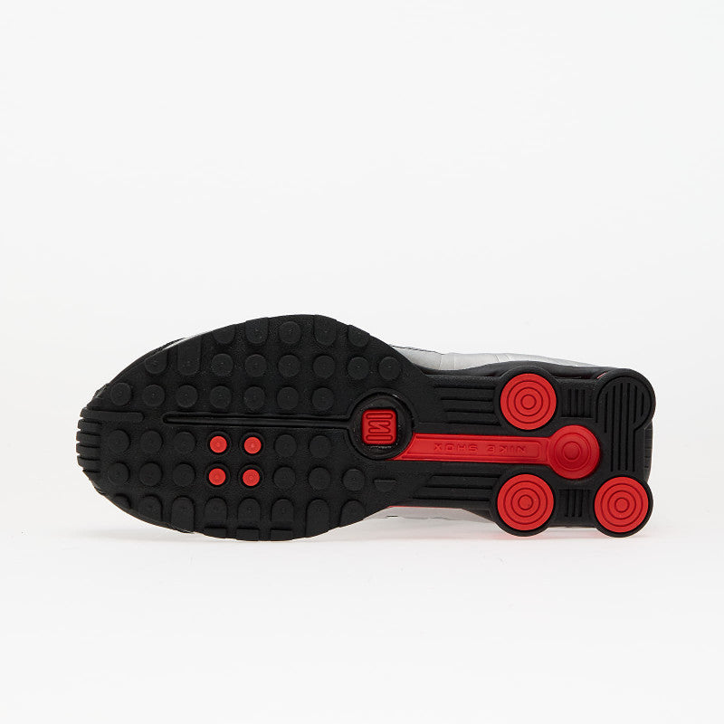 Nike Shox R4 Black/ Mtlc Silver-Lt Crimson