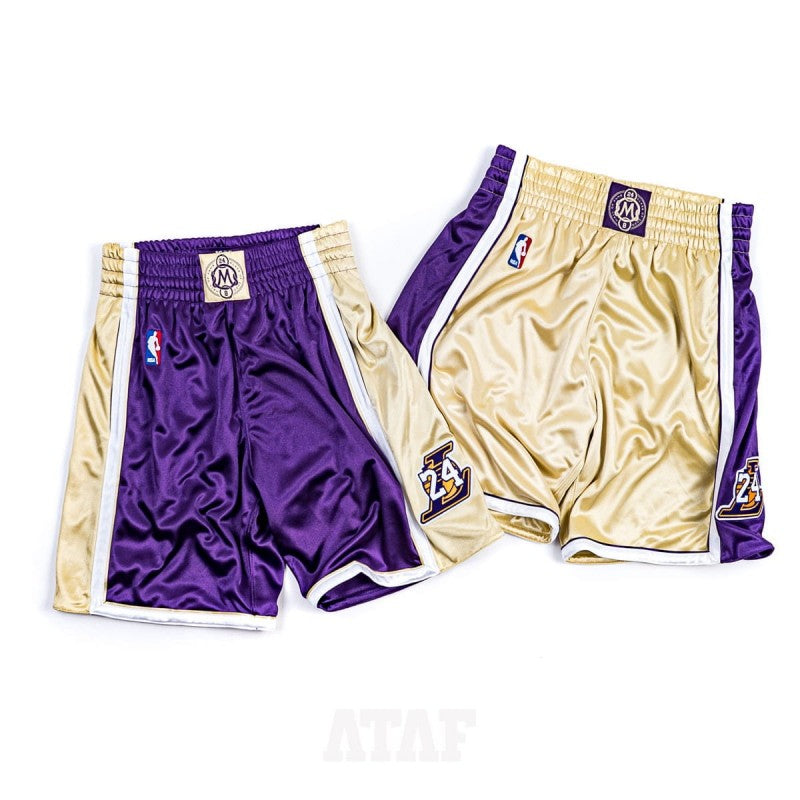 Mitchell & Ness NBA Hall Of Fame Authentic Shorts Los Angeles Lakers 1996-2016 Kobe Bryant Gold