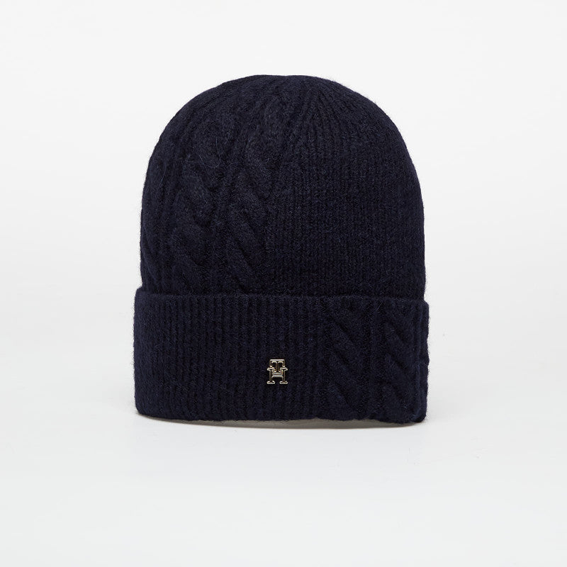 Tommy Hilfiger Elevated Chic Fluffy Beanie Blue