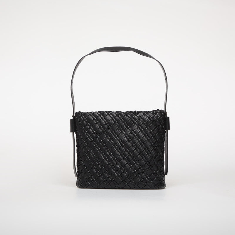 Tommy Hilfiger Th Braided Shoulder Bag Black
