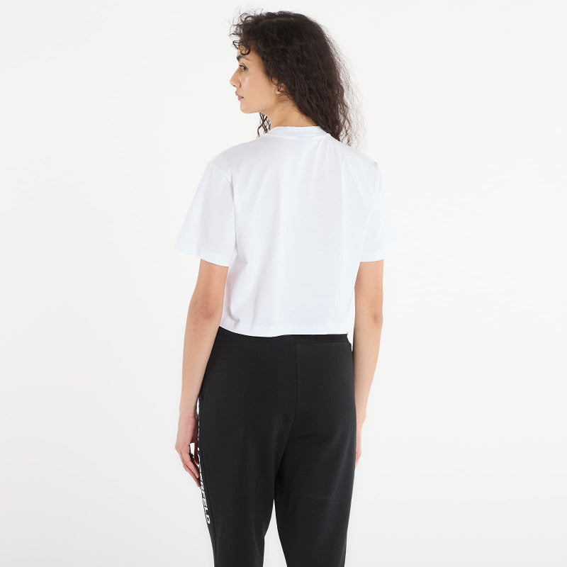 Karl Lagerfeld Jeans Reg Cropped Graffiti Tee White