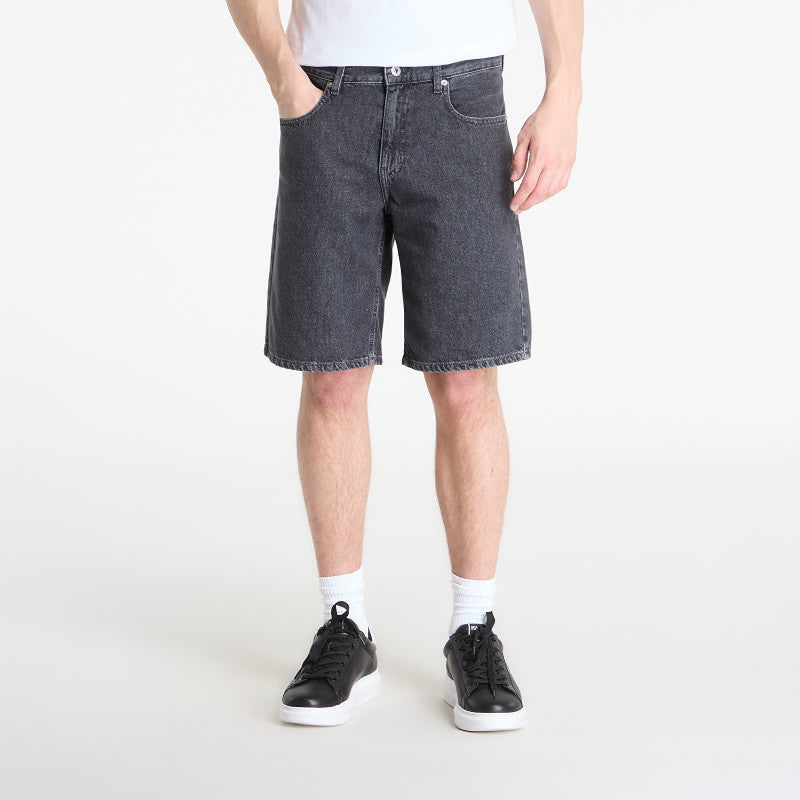 Karl Lagerfeld Jeans Regular Logo Denim Short Mid Grey