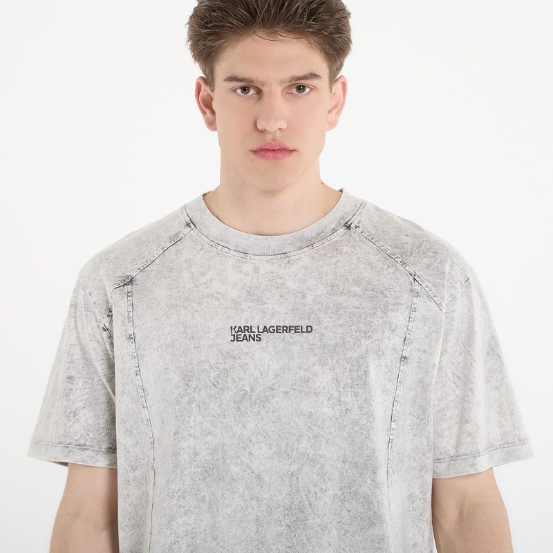Karl Lagerfeld Jeans Relax Ss Washed Tee Micro Chip