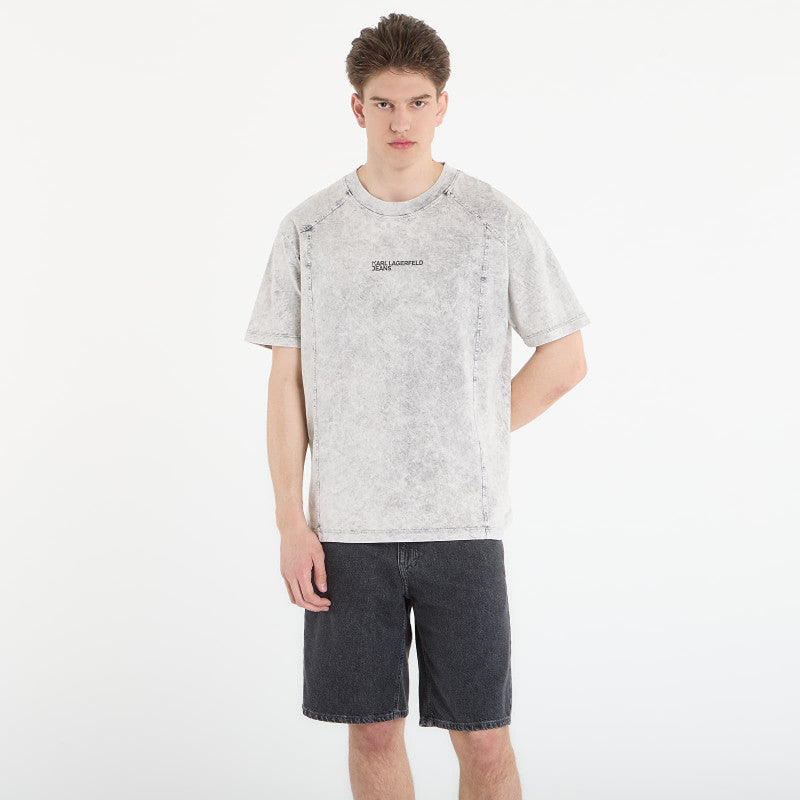 Karl Lagerfeld Jeans Relax Ss Washed Tee Micro Chip