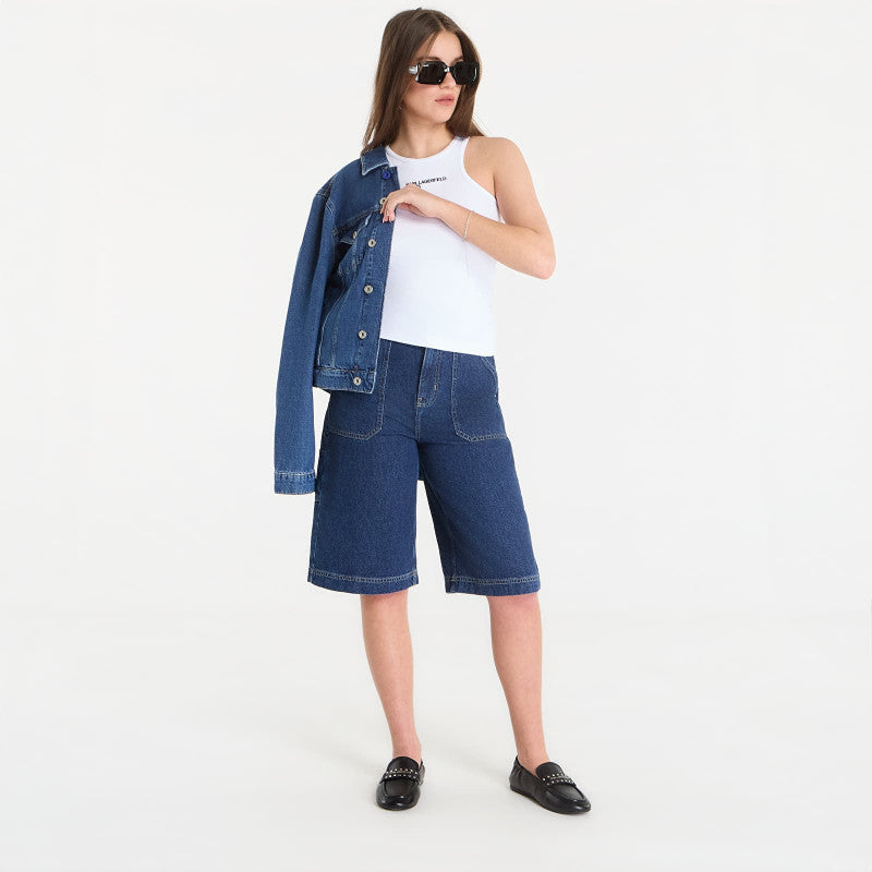Karl Lagerfeld Jeans Denim Bermuda Stone Blue