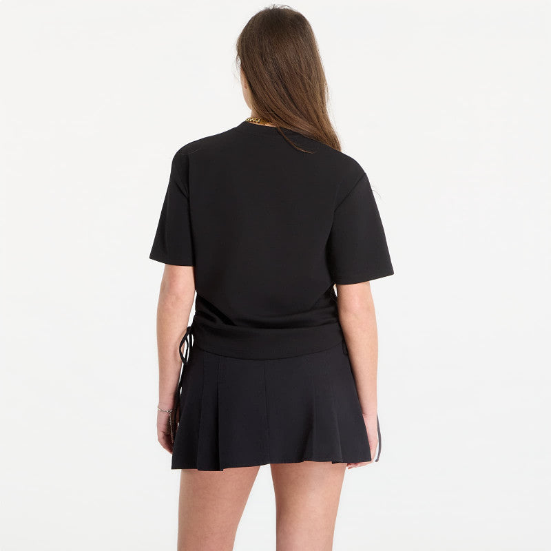 Karl Lagerfeld Jeans Reg Tie Detail Tee Black