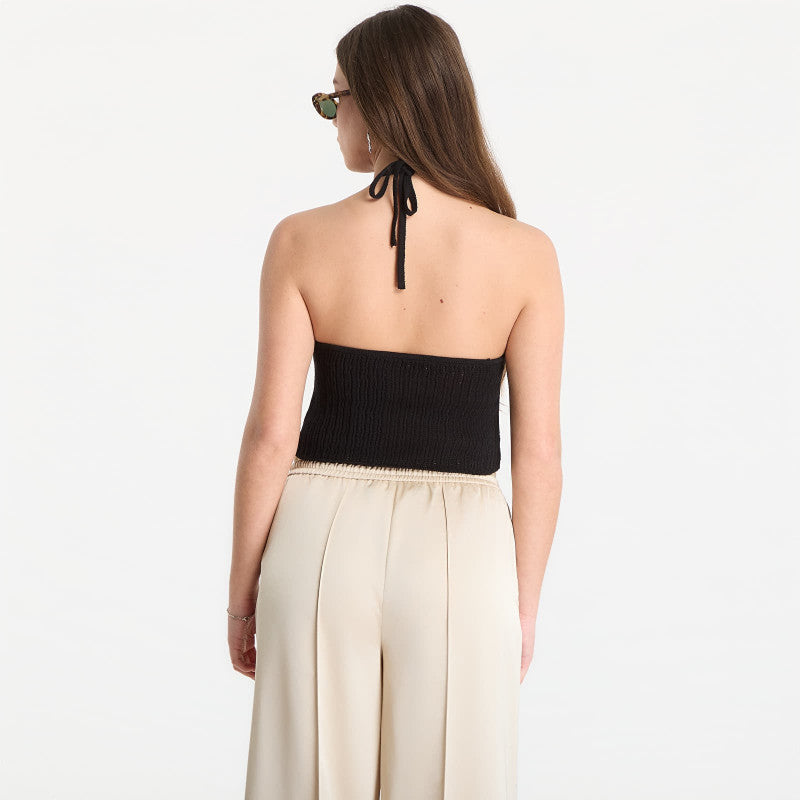 Karl Lagerfeld Jeans Textured Top Black