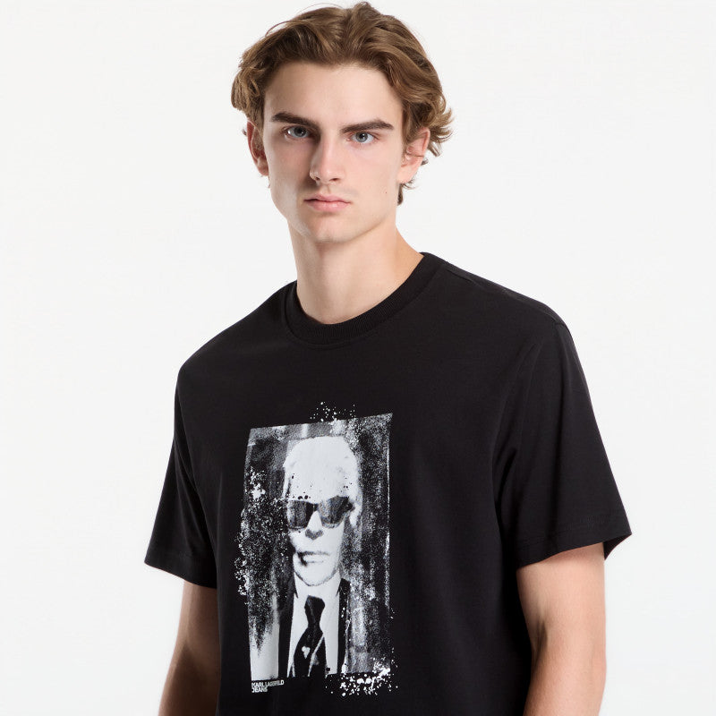 Karl Lagerfeld Jeans Reg Karl Kameo Tee Black