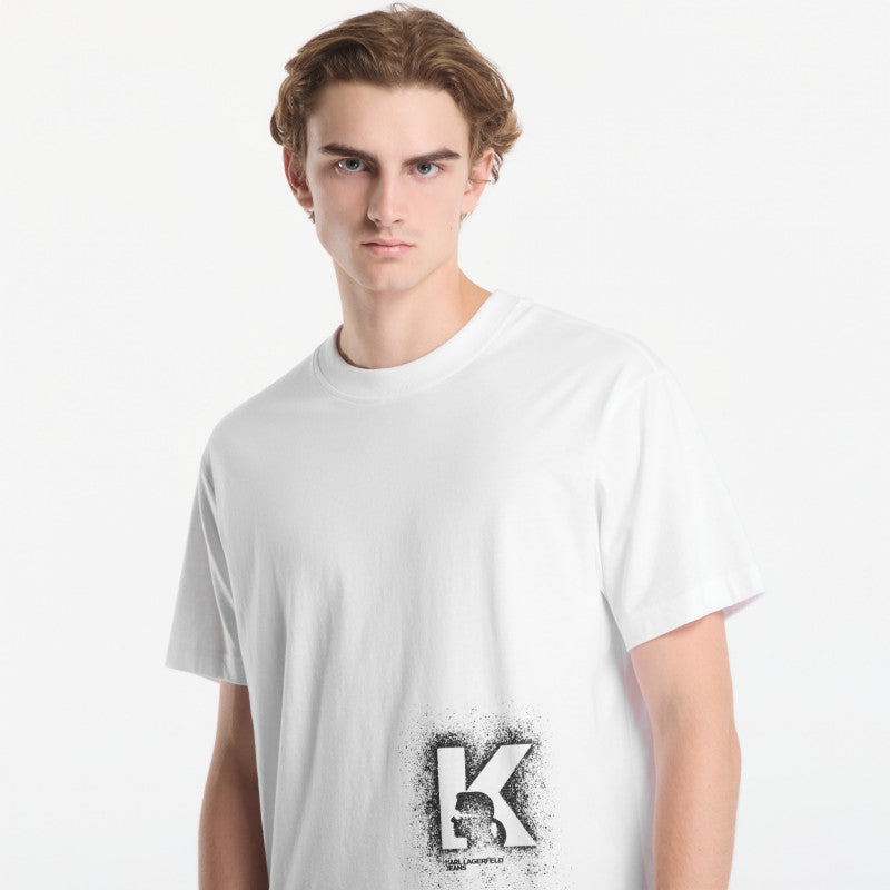 Karl Lagerfeld Jeans Reg K Logo Tee White