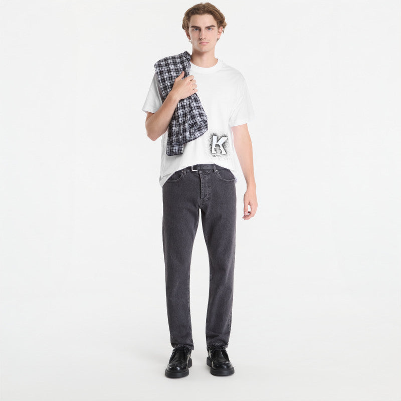Karl Lagerfeld Jeans Reg K Logo Tee White