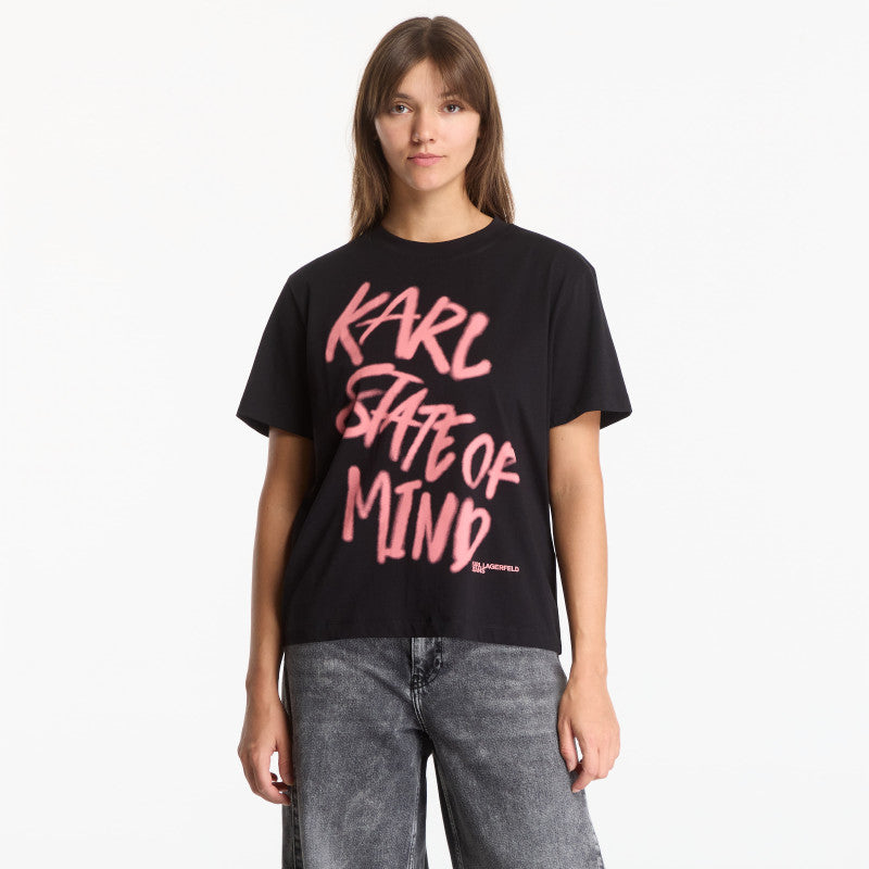 Karl Lagerfeld Jeans Reg Karlism Tee Black