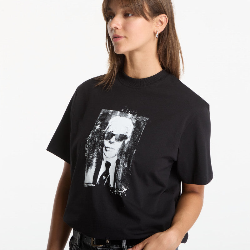 Karl Lagerfeld Jeans Reg Karl Kameo Tee Black