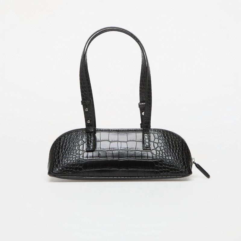 Karl Lagerfeld Jeans Logo Elongated Bag Croco Black