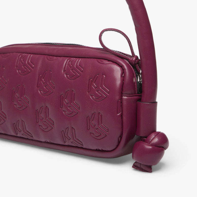 Karl Lagerfeld Jeans Puffy Pu Elongated Bag Amaranth