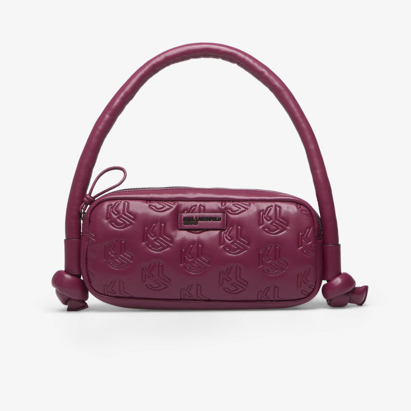 Karl Lagerfeld Jeans Puffy Pu Elongated Bag Amaranth