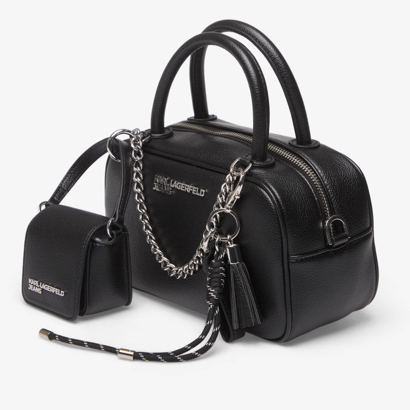 Karl Lagerfeld Jeans Charms Tophandle Crossbody Black