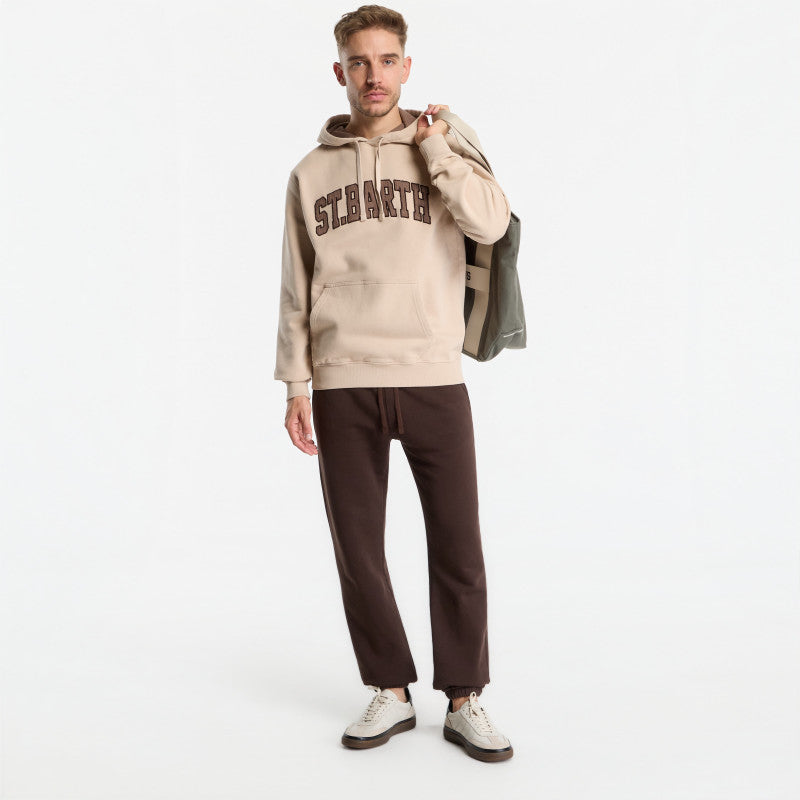 MC2 Saint Barth Bolt Wn Raw Sweatpants Dark Brown