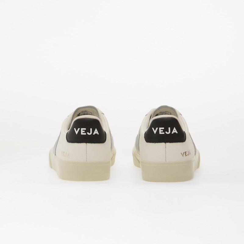 Veja Campo Leather White/ Silver/ Black
