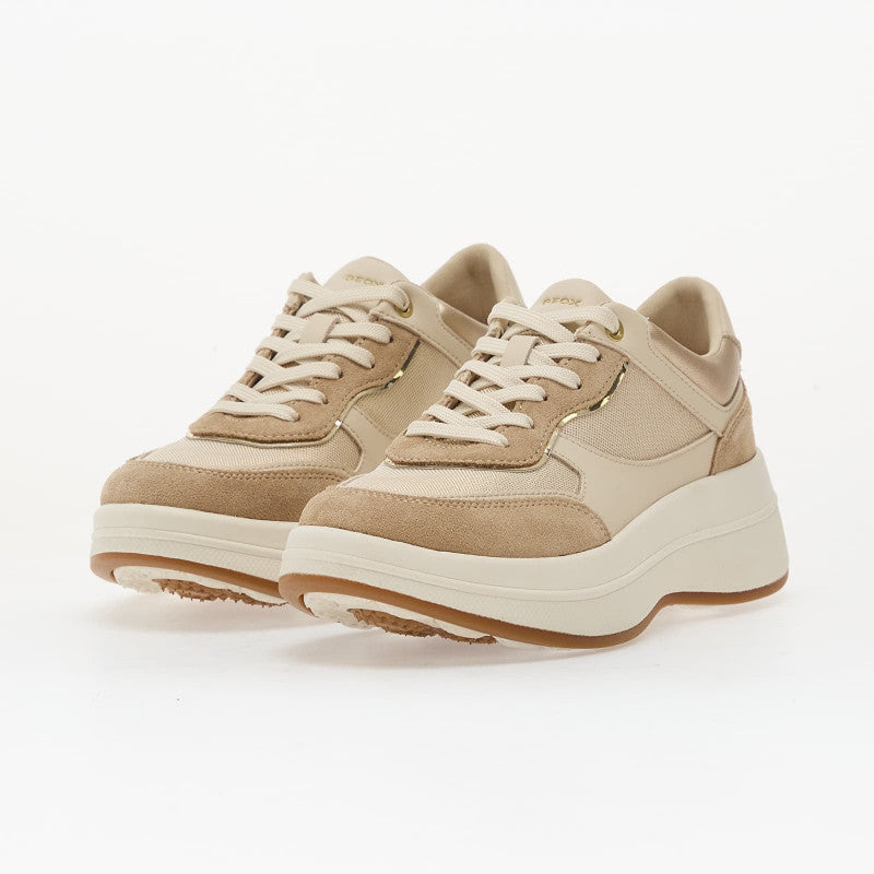 Geox D Spherica Ecub-3 Papyrus/ Cream