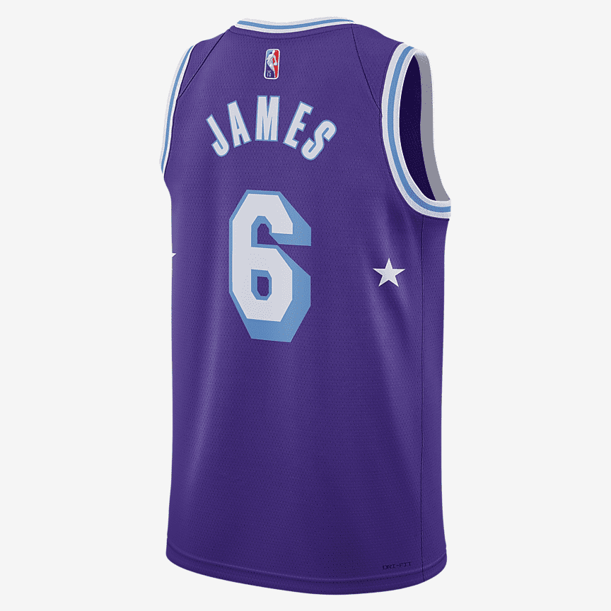 Nike NBA Los Angeles Lakers City Edition Dri-FIT Swingman Jersey LeBron James