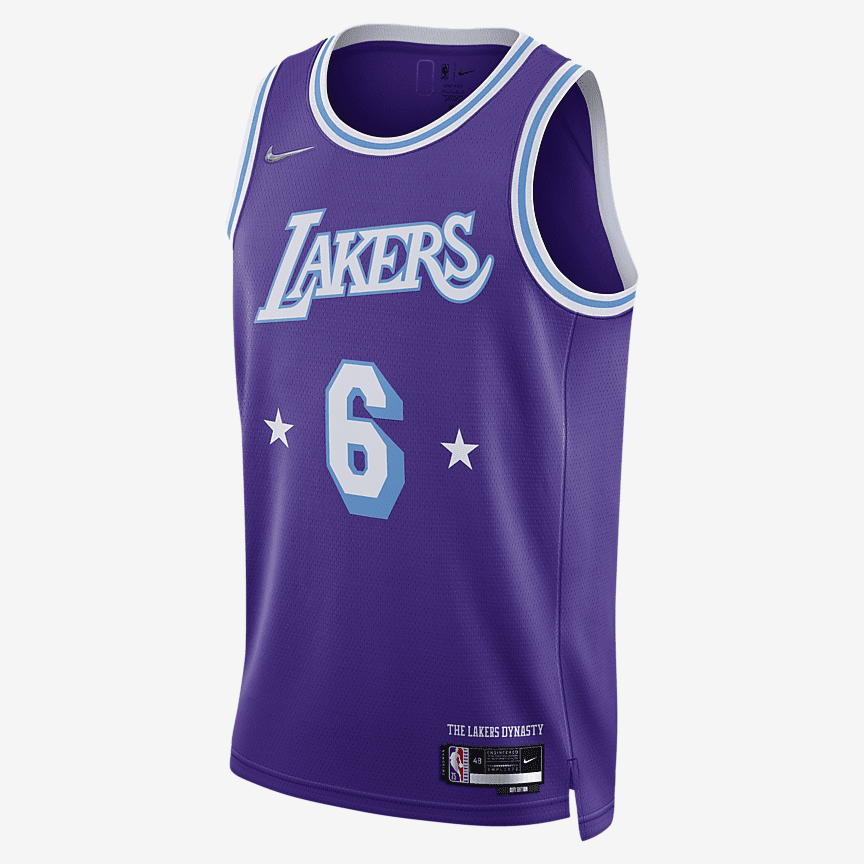 Nike NBA Los Angeles Lakers City Edition Dri-FIT Swingman Jersey LeBron James