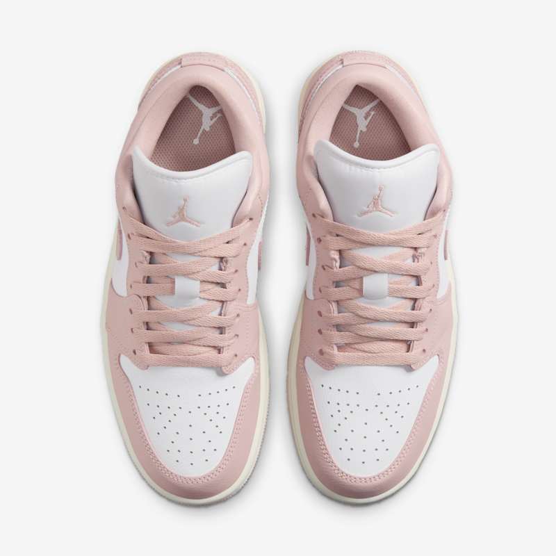 Air Jordan 1 Low White/Pink Oxford-Sail