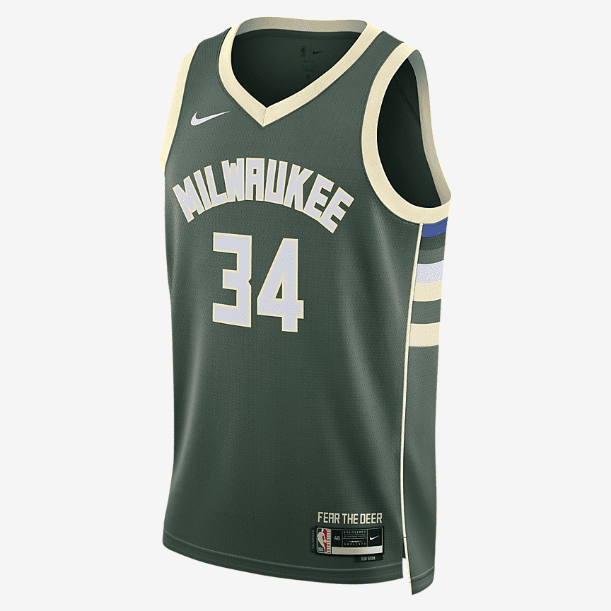 Nike Dri-FIT NBA Milwaukee Bucks Icon Edition Swingman Tank krepšinio marškinėliai