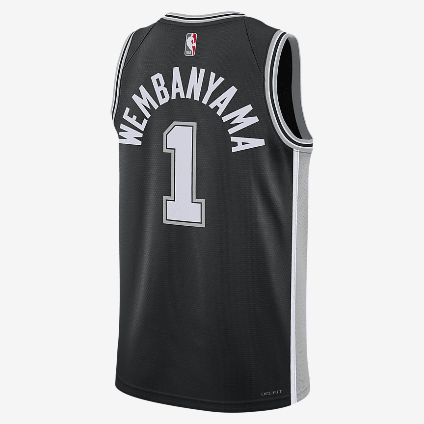 Nike San Antonio Spurs Icon Edition 2022/23 Dri-FIT NBA Swingman Jersey Victor Wembanyama