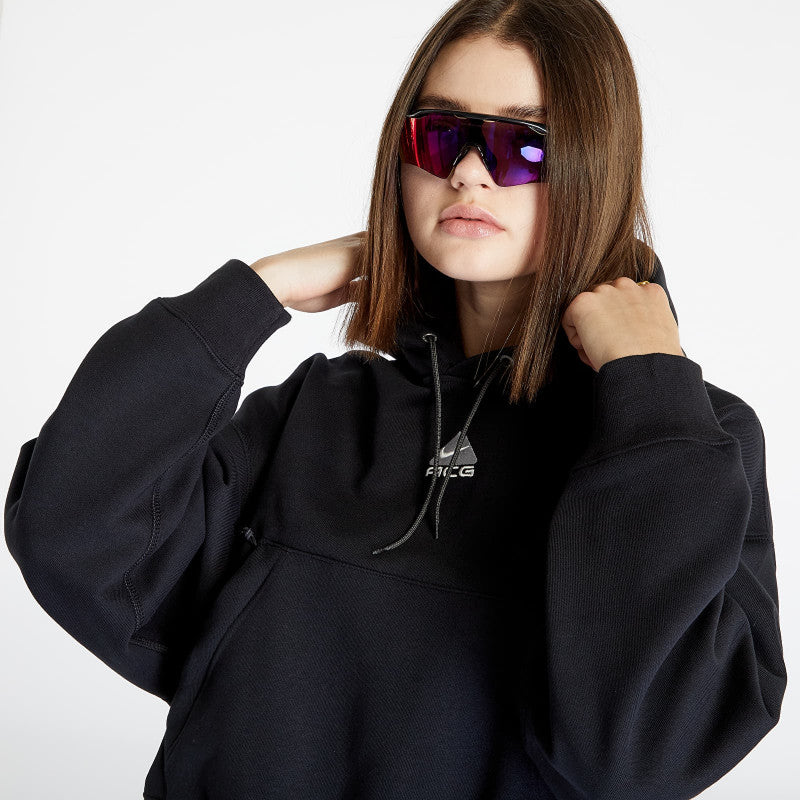 Nike ACG Therma-FIT Women's "Tuff Knit" Fleece Hoodie Black/ Summit White