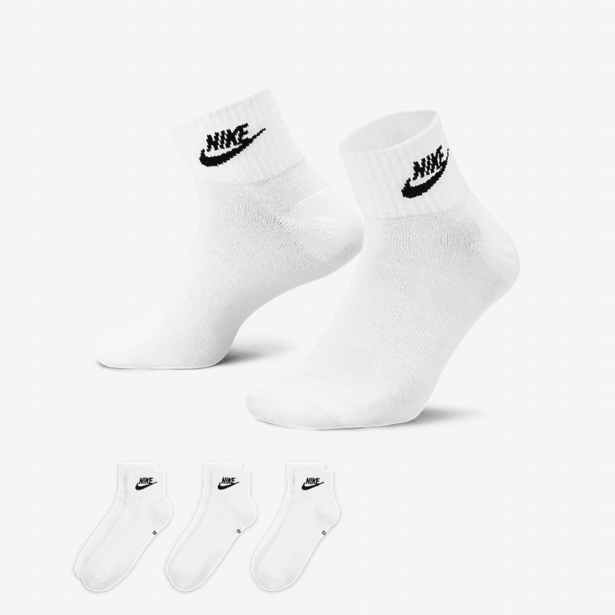 Nike Everyday Essential Ankle kojinės (3 poros)