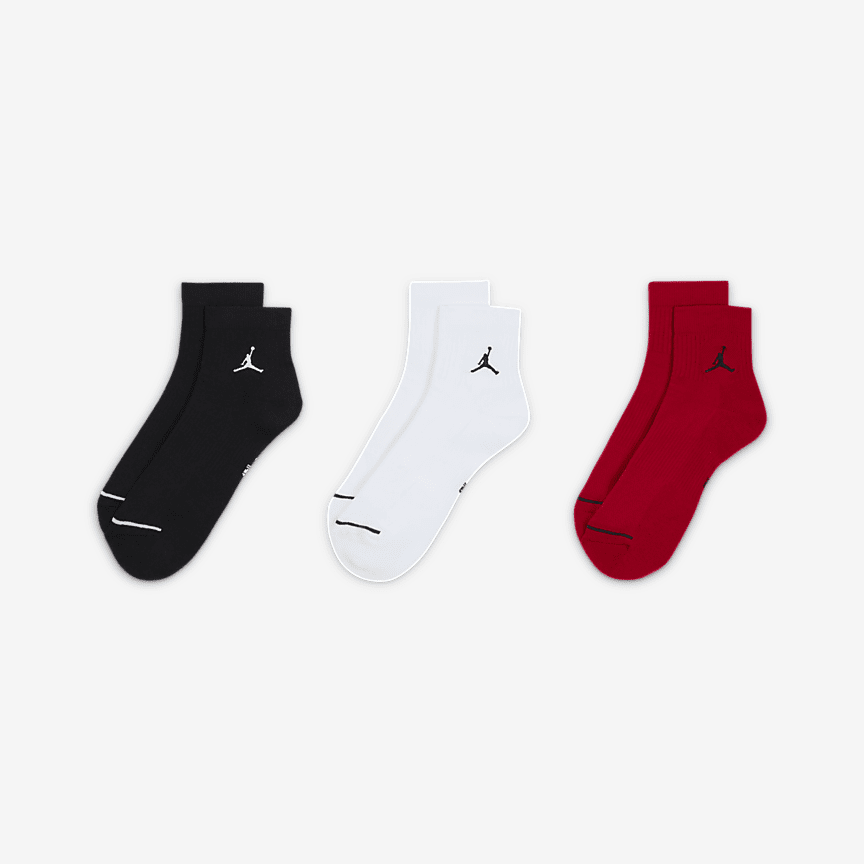Jordan Everyday Ankle Dri-Fit Kojinės (3 Poros)
