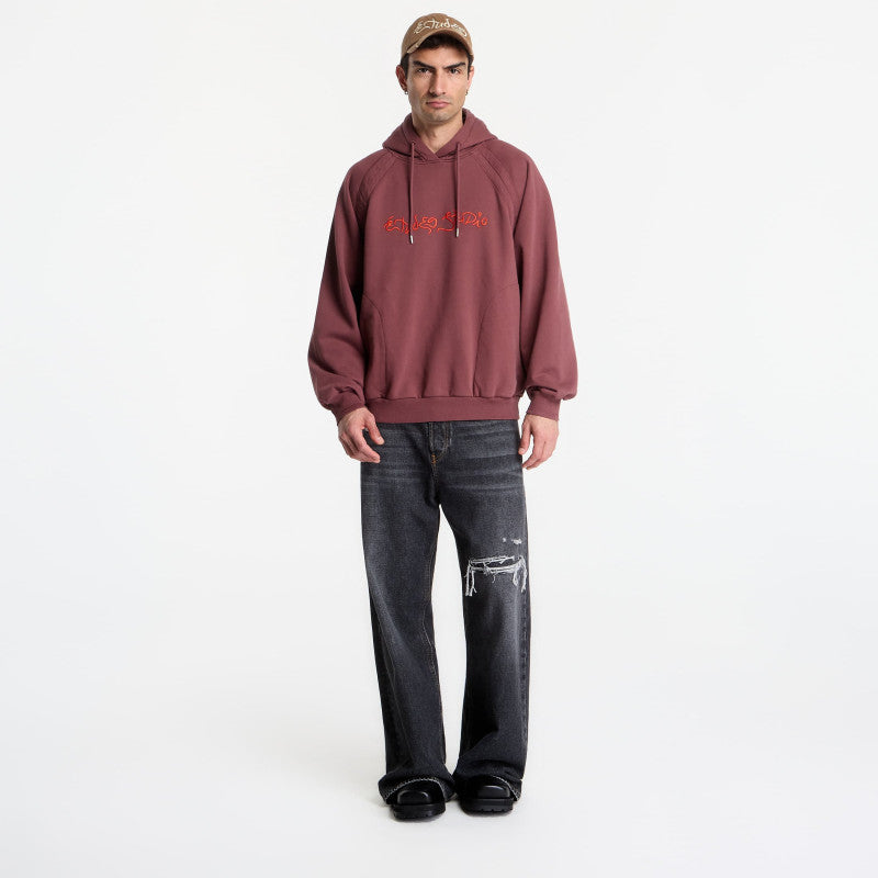 Études Studio Oversize Hoodie Dream Dark Red