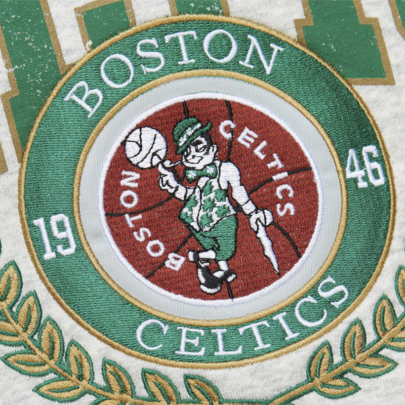 Mitchell&Ness NBA Premium Fleece Crew Boston Celtics