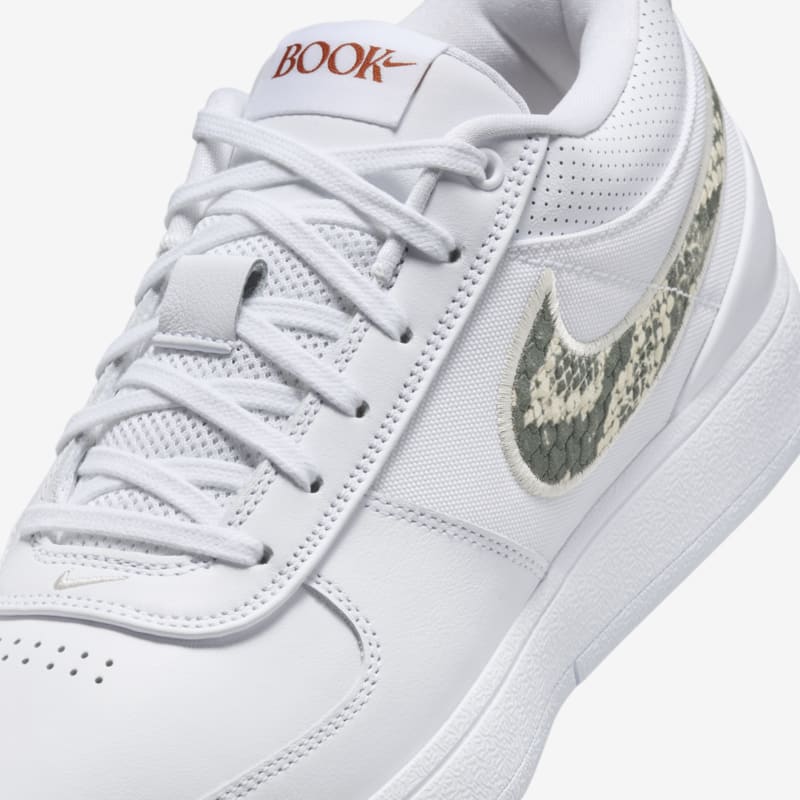 Nike Book 1 "Rattlesnake" White/Light Orewood Brown-Burnt Sunrise-Black