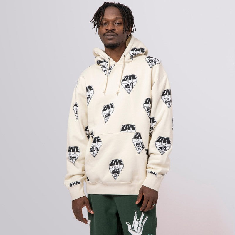 HUF x Miles Davis In Concert Pullover Hoodie Cream